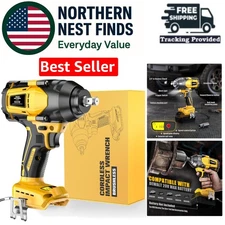 Lightweight 1/2 Inch Cordless Impact Driver - 600 Ft-Lbs Torque & Variable Speed