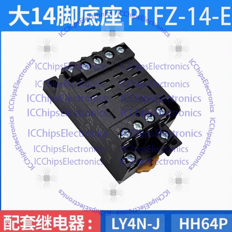 1pcs Omron PTFZ-14-E Relay Base Socket 14Pin,Use for LY4N-J HH64P | eBay