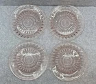 Jeanette Windsor Diamond Pink Depression Glass 9" Dinner Plates (Set Of 4)