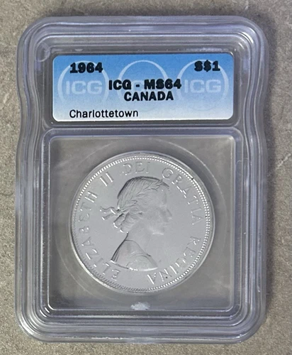 1964 Canada Silver Dollar $1 - ICG MS64 - 0409.  A2