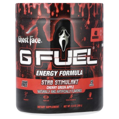 Ghost Face , Stab Stimulant, Energy Formula, Cherry Green Apple, 9.9 oz (280 g)