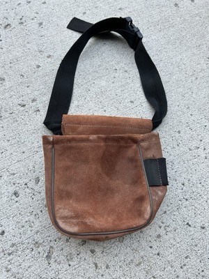 VTG Kolpin Genuine Leather Suede Ammo Pouch Belt Bag Adjustable Strap