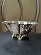 Antique Sterling Silver 925 Pierced Nut Candy Dish Wm B DURGIN Company Model 88