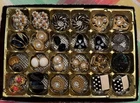 Vintage Costume Jewelry Pierced ￼Earrings Lot Of 18 Pair ￼