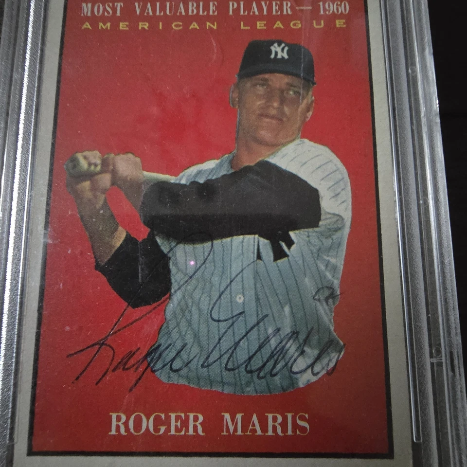 1961 Topps - Roger Maris #478 certificado PSA/DNA ¡Autógrafo auténtico! Foto 2 de 3