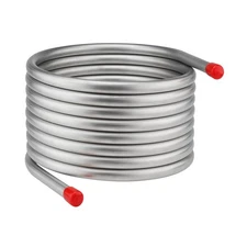Vigorous Wort Chiller, 3/4" x 25 Ft Food Grade 304 Stainless Steel Coil, Wate...