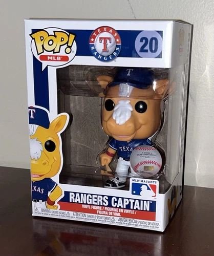 FUNKO Pop! MLB Baseball Rangers Captain Texas Rangers Mascot #20 Brand NIB