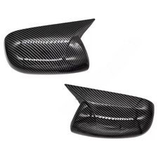 For Toyota Corolla 2007-13 1pair Carbon Fiber Car Rearview Mirror Cap Cover Trim