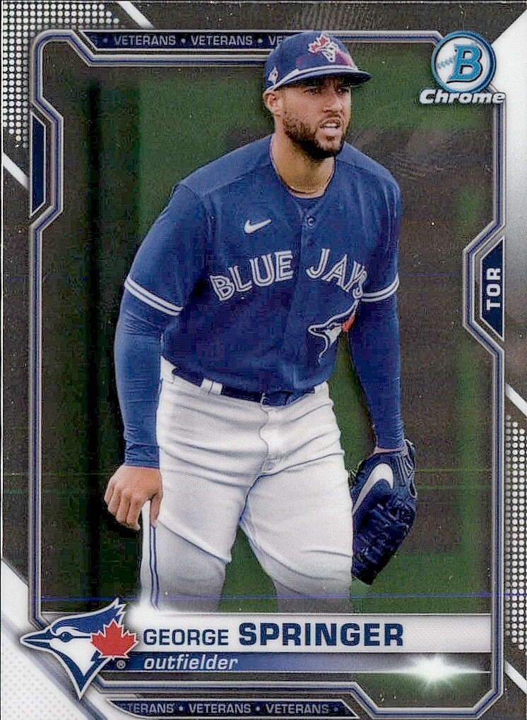 2021 BOWMAN CHROME TORONTO BLUE JAYS - GEORGE SPRINGER #60 | eBay
