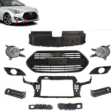 Radiator Support/ Grille/Fog Light W/Cover Fits Hyundai Veloster Turbo 2013-2016