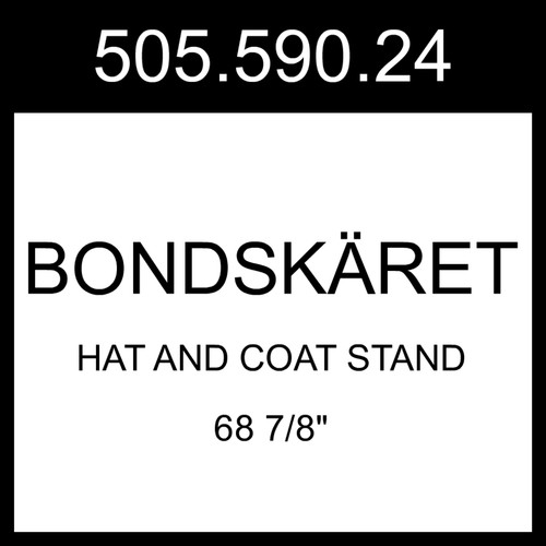 IKEA BONDSKARET BONDSKÄRET Hat And Coat Stand Lilac 68 7/8" 505.590.24