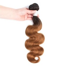 Brazilian 100 human hair 1B/27 Body Wave Ombre Color 1B/30 One Bundle 10-26inch