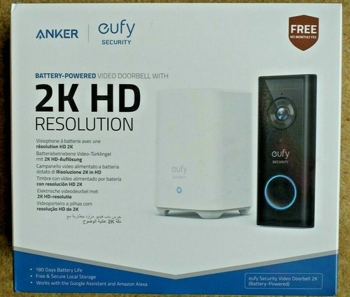 Eufy 2K Battery Powered Video Doorbell with Homebase Brand New and Sealed - Imagen 4 de 4