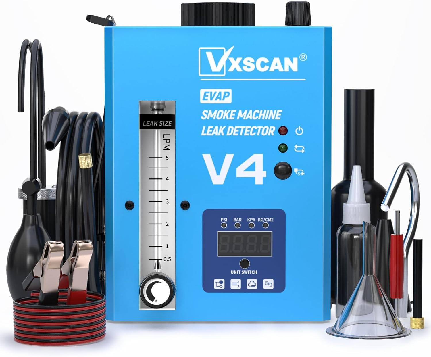 Machine à fumée voiture V4 testeur EVAP à manomètre digital LED
