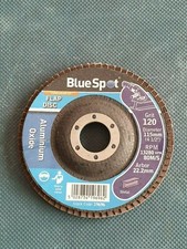 Aluminium Oxide Flap Sanding Finishing Disc 115mm x 22mm 4 1/2" 120 Grit Flapper
