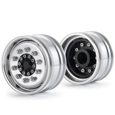 2/4x CNC Aluminium Vorderrad Felgen für RC 1...