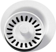 Elkay LKQD35WH Polymer Disposer Flange with Removable Basket Strainer and Rubber