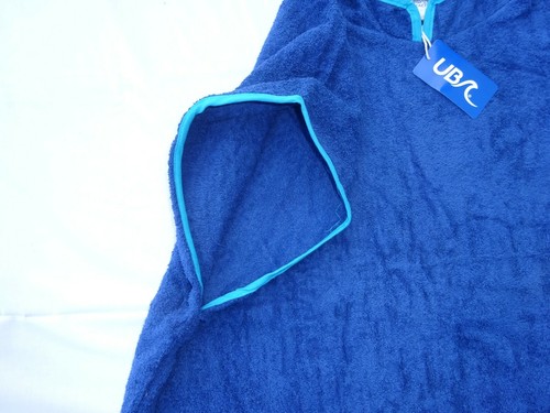 100% Cotton Towelling Poncho Beach /Robe/Changing Adult & Youngsters, New Cols - Picture 6 of 20