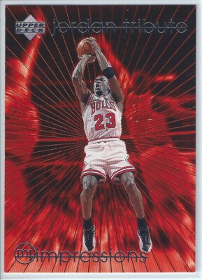 Michael Jordan 1997 Upper Deck Impressions Tribute Basketball