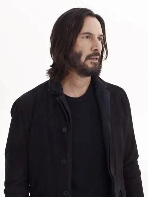 ALL SAINTS Leather Blazer Jacket EXTRA LARGE Mens Suede XL Waxed Movie SURVEY - Image 2 of 4