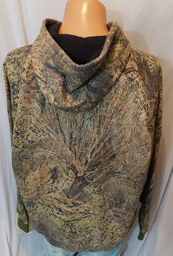New Cabelas Worlds Foremost Outfitter Mossy Oak Brush Hunting Hoody 2x Fleece Li - Picture 5 of 20