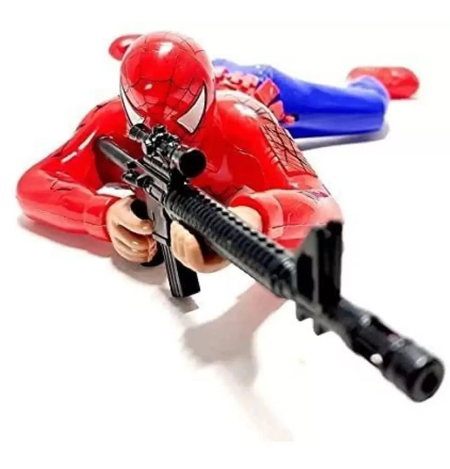 Crawling Spiderman Toy Light & Music with Gun and Shooting Sound(Big Size) - Image 4 of 4