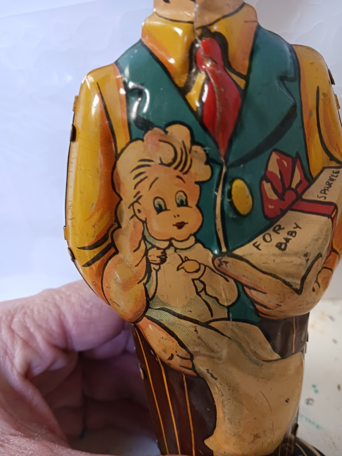 Vintage Marx Wind Up Toy B.O. Plenty with Baby Sparkle eBay