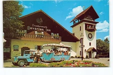 Frankenmuth Bavarian Inn Wagon Tour Michigan MI Chrome Postcard Vtg Unposted
