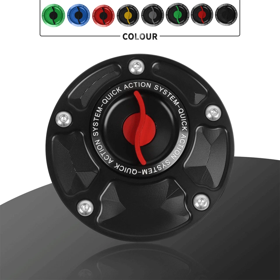 Cubierta de tapa de gasolina CNC sin llave para Ducati ST3 2004-07 ST3S 06-07 ST4/S ST2 Foto 2 de 4