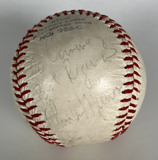 Thurman Munson New York Yankees Autographed Single Signed Baseball JSA LOA 24027