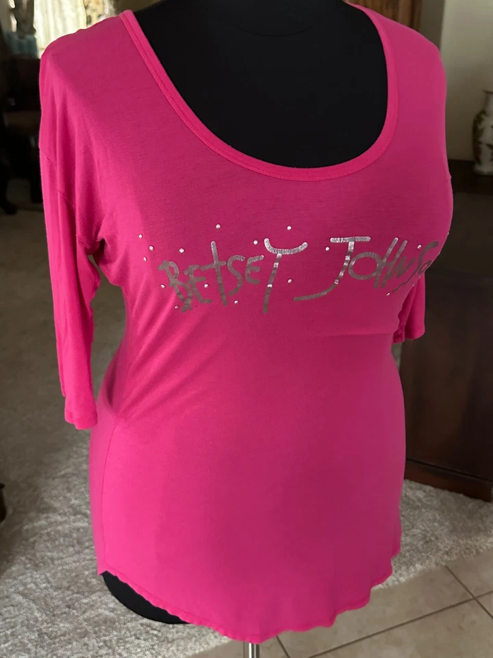 Betsy Johnson - Pink Sleep Shirt - M - Image 3 of 4
