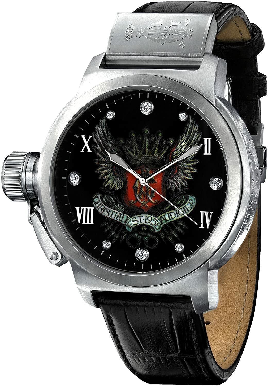 Brand New Christian Audigier "Winged Crown" Watch Designed by Ed Hardy ETE-104