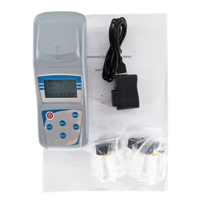 Turbidimeter Turbidity Tester Meter with 0-1000NTU Formazine Standard Solution