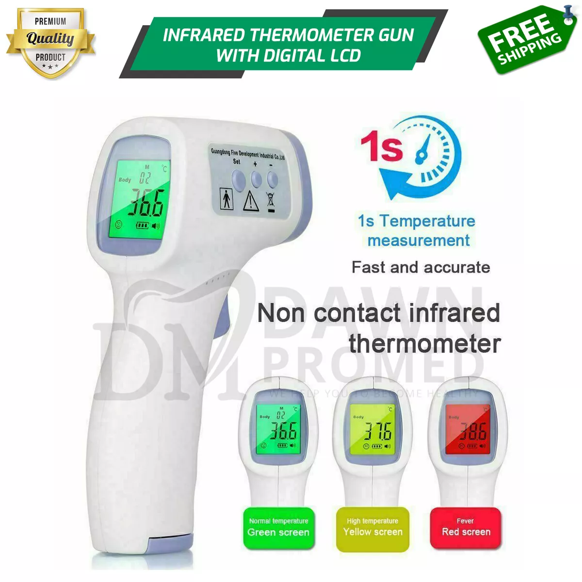 Non-Contact Digital Infrared Forehead Thermometer Gun - Kid Loves Toys