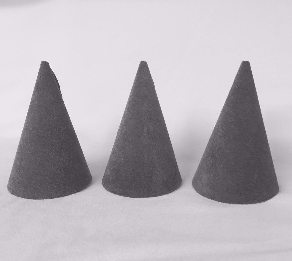 3 x Jewellery Display Bracelet / Bangle Cone in Ash Grey *Made in the UK*