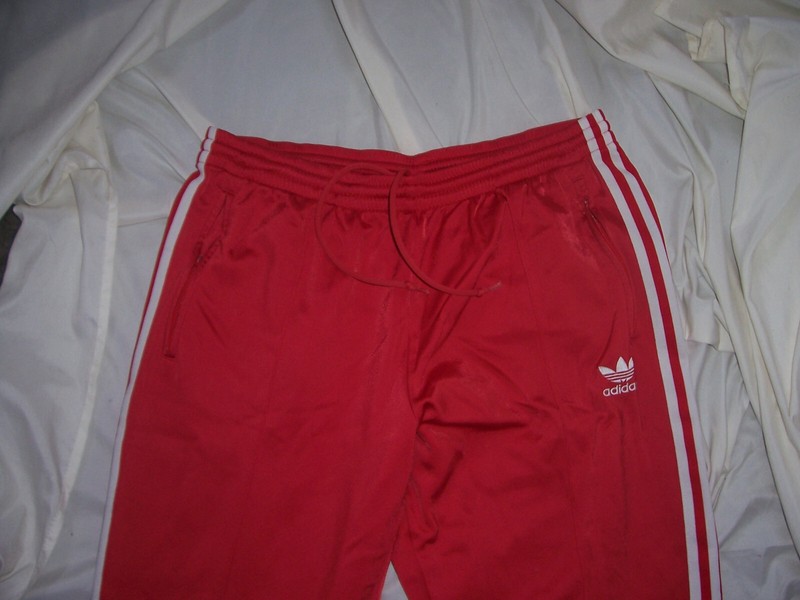 ADIDAS SWEAT PANTS TREFOIL RED SIZE XS