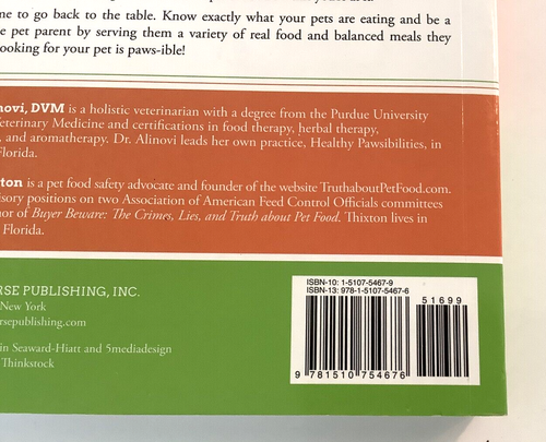 "Homemade Meals for Cats and Dogs" Paperback Book Grain Free Recipes Pets - Picture 3 of 10
