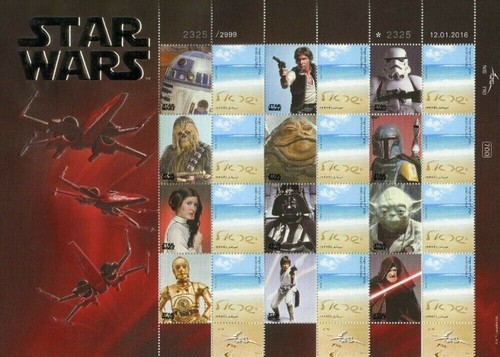 ISRAEL 2016 STAR WARS RARE LIMITED EDITION FOLDER WITH 2 FULL SHEETS 14606-4 - Picture 3 of 3