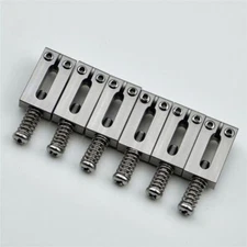 6×Steel Stainless Bridge Saddles Upgrade Saddle For Fender Strat Tele10.5/10.8MM