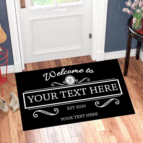 Personalised Bar Mancave Doormat Logo Door Mat Floor Business indoor