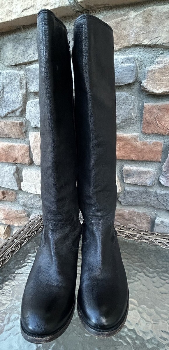 Bottes Frye Molly Pour Femmes, Taille 8B, Cuir Marron, Hauteur Genou, élastique Au Dos - Bon état