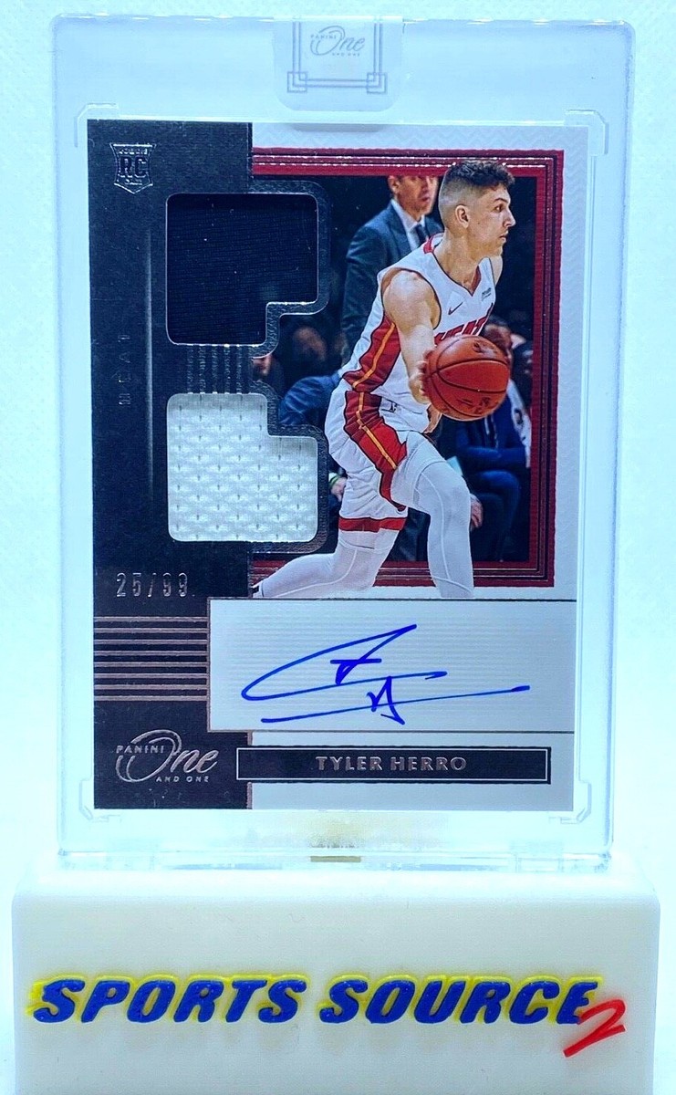 Tyler Herro 2019-20 Panini One and One Rookie Patch Auto