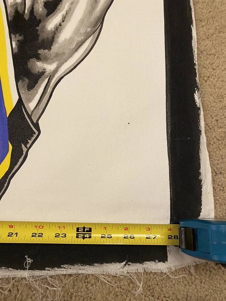 1/1 罕见 勒布朗·詹姆斯湖人油画帆布手绘海报 35 英寸 X 28 英寸 — 第 4/4 张图片