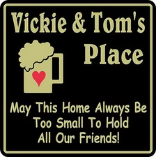 Personalized Welcome Sign # 37 Friends Home Decor  Gift Custom USA Made