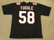 UNSIGNED CUSTOM Sewn Stitched Jessie Tuggle Black Jersey - M, L, XL, 2XL