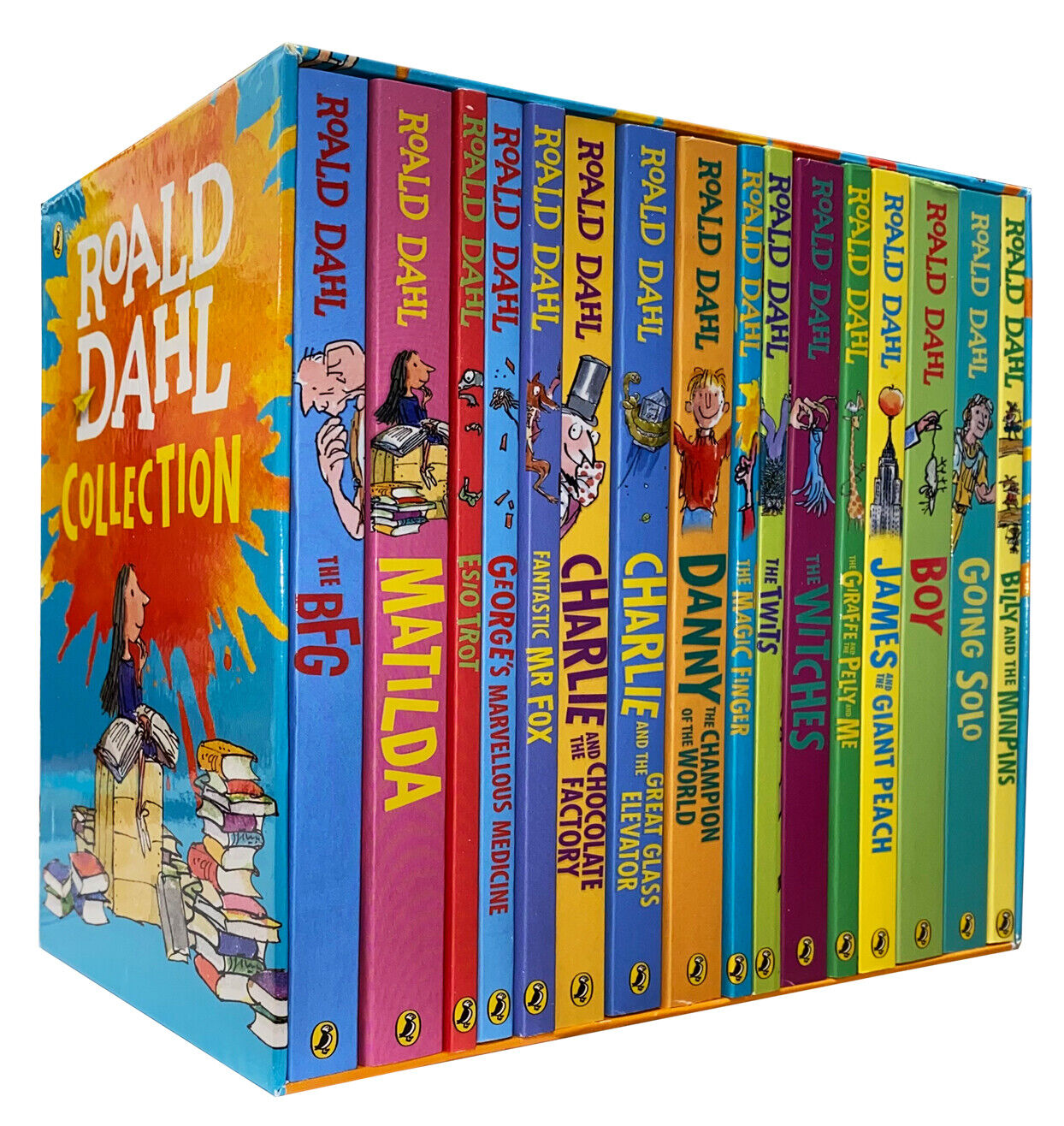 18 libri Box Set Roald Dahl Collection letteratura per bambini romanzo libro  di fiabe lettura per bambini che imparano l'inglese - AliExpress