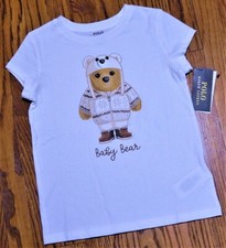 POLO RALPH LAUREN AUTHENTIC TODDLERS GIRLS BRAND NEW ORIGINAL T-SHIRT Size 6 NWT