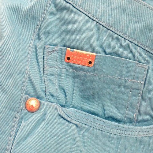 M+FG Marithe Francois Girbaud Blue Camper Cargo Relaxed Shorts Turquoise Teal 40 - Picture 4 of 7
