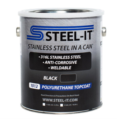 Steel-It Polyurethane Black Gallon 1012G (Stainless Steel Pigmented Paint)