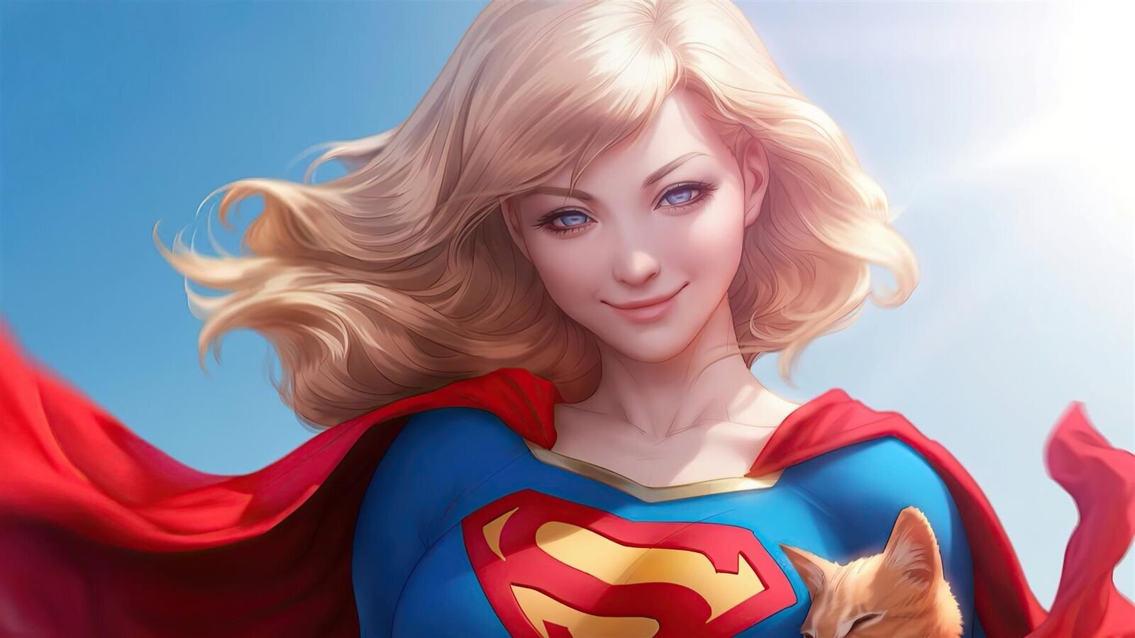 Supergirl Smile DC Comics Metal Art Print 8x12 Inches Lot Up